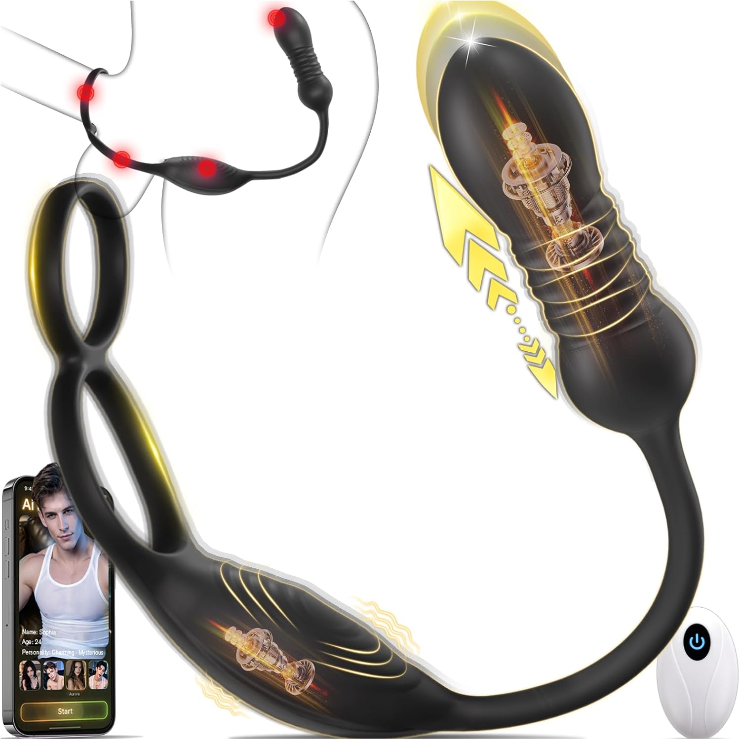 HNNPY Remote Prostate Massager — listing photograph