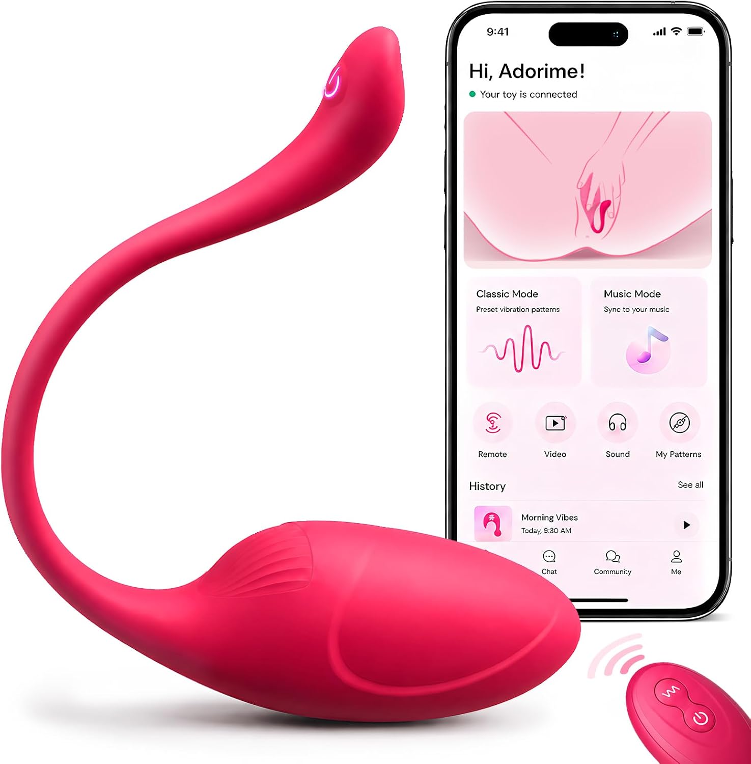 Pink Fun Butterfly Wearable — listing photograph